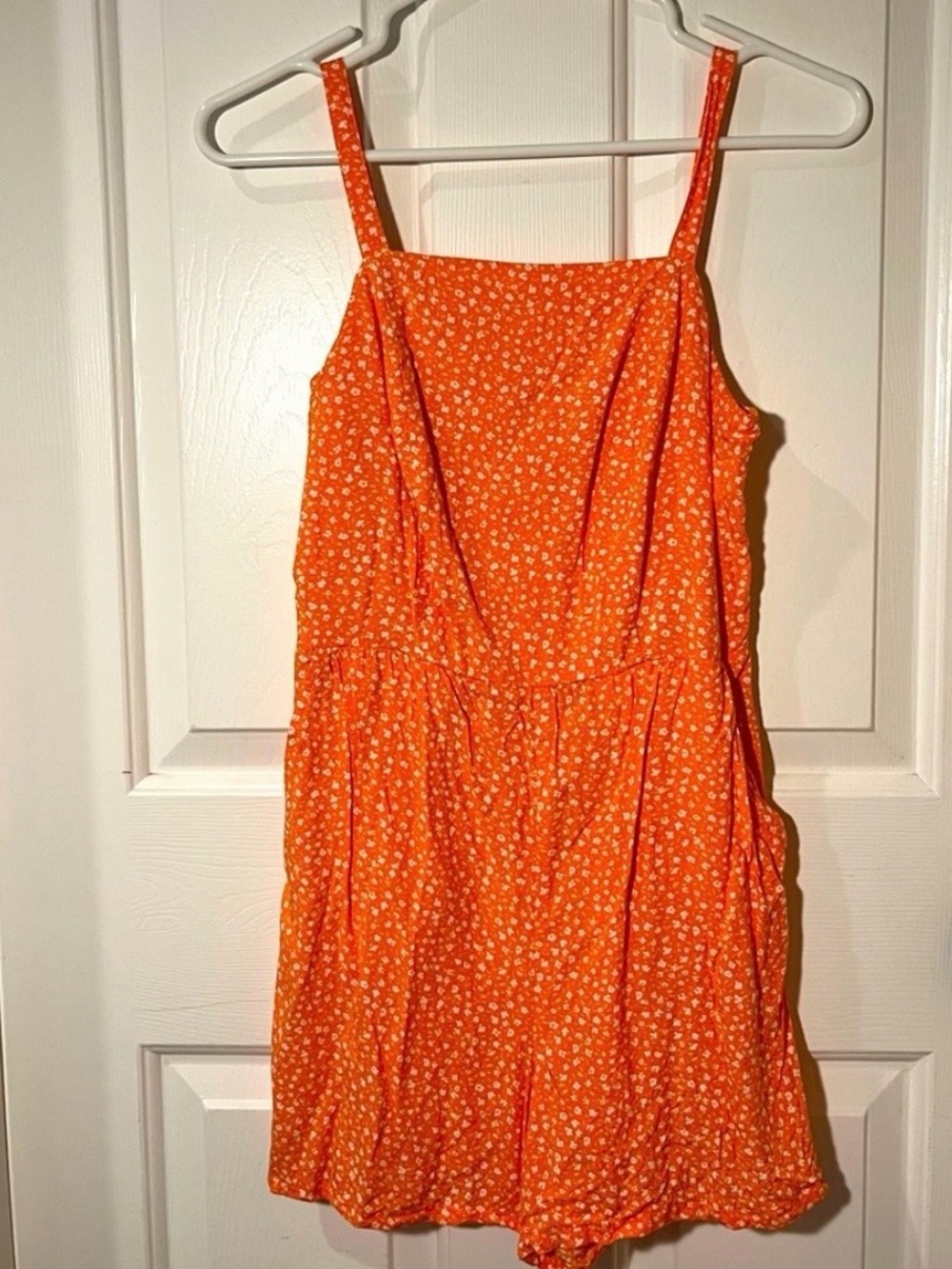 Old Navy Orange Floral Romper
